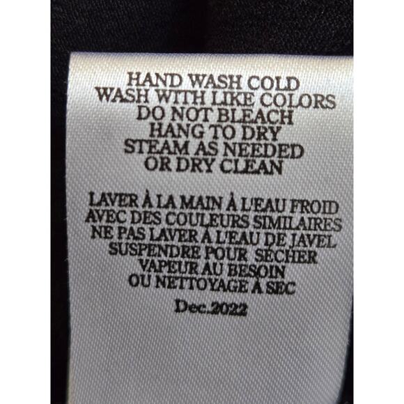 Z SUPPLY Anabella Black Smocked Ruffle Mini Dress Size L Adjustable Straps - Picture 11 of 12